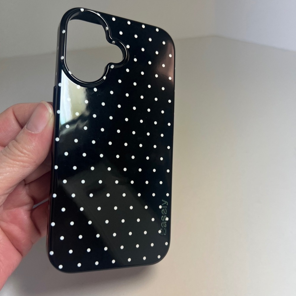 CaselyIphone Case Black White Polka Dot Pattern NIP Mag Safe Protective